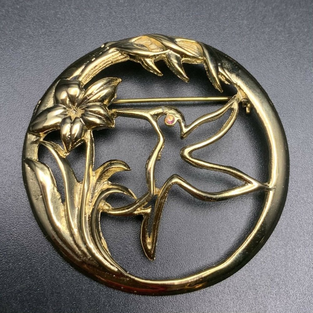 Vintage Ultra Craft Hummingbird Brooch Pin